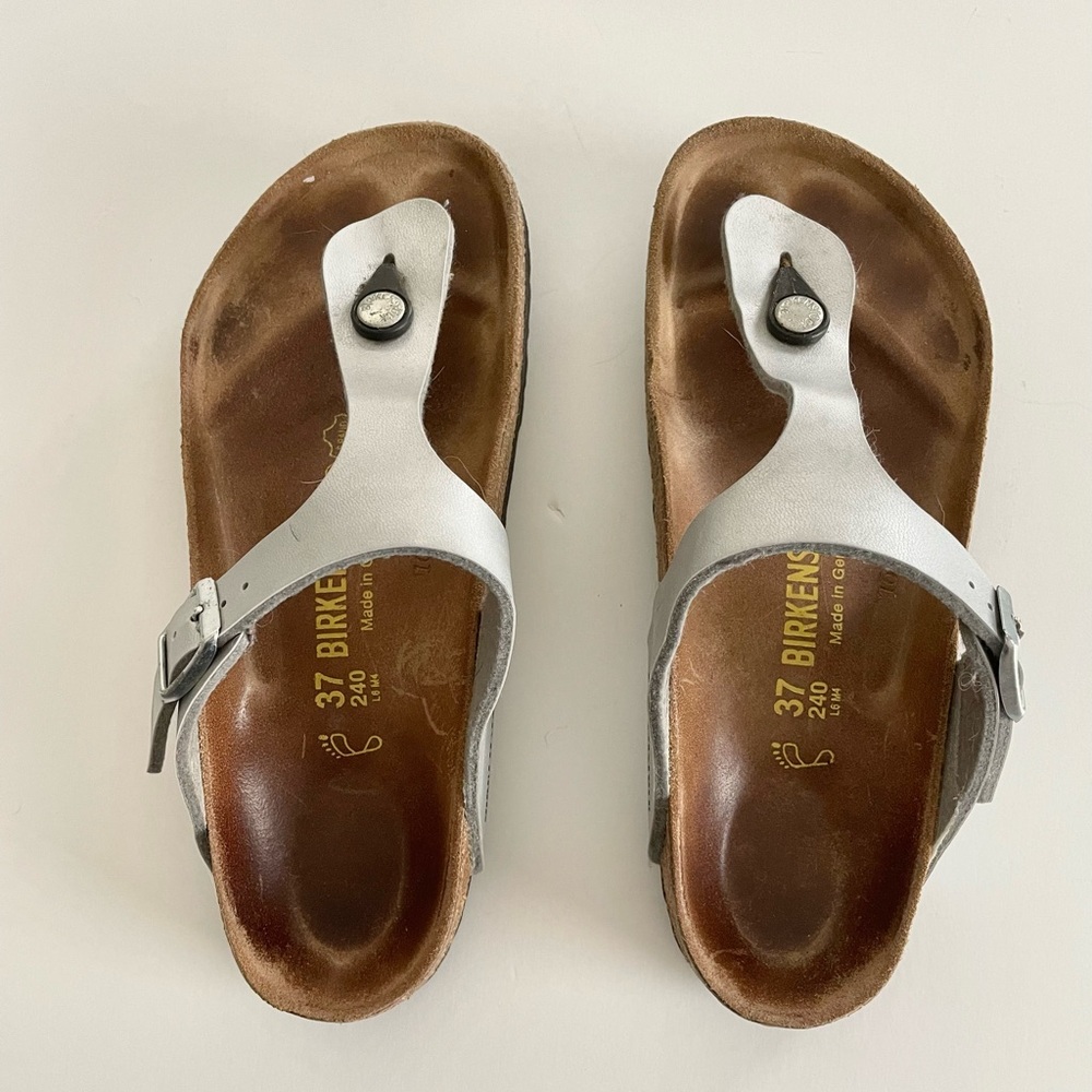 Birkenstock Gizeh Silver size 37